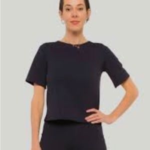 Ripley rader ponte knit extended tee black NWT size 1/xs 0-2.